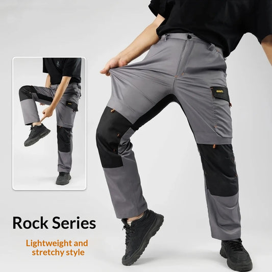 Men's Multi-Pocket Work Trousers | Knee Pads & Reflective Strips