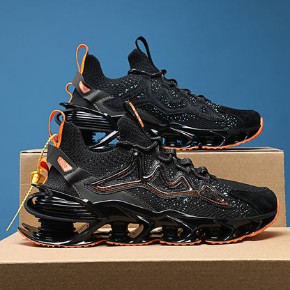 Men's High-Top Basketball Trainers – Colour-Block