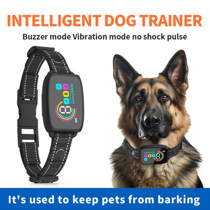 Smart AI Bark Control Collar | 4-Mode Rechargeable Anti-Bark Collar LCD IP67