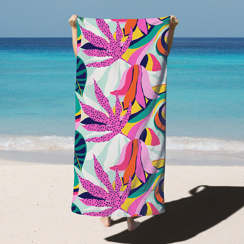 Printed Microfibre Beach Towel | Quick-Dry | 10 Bold Designs | 180×90cm