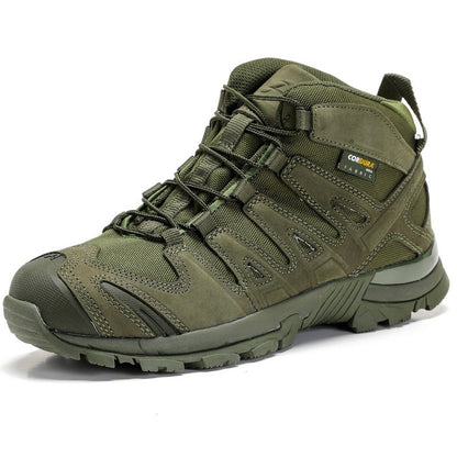 Men's Waterproof Tactical Military Boots | Mid-Top Combat