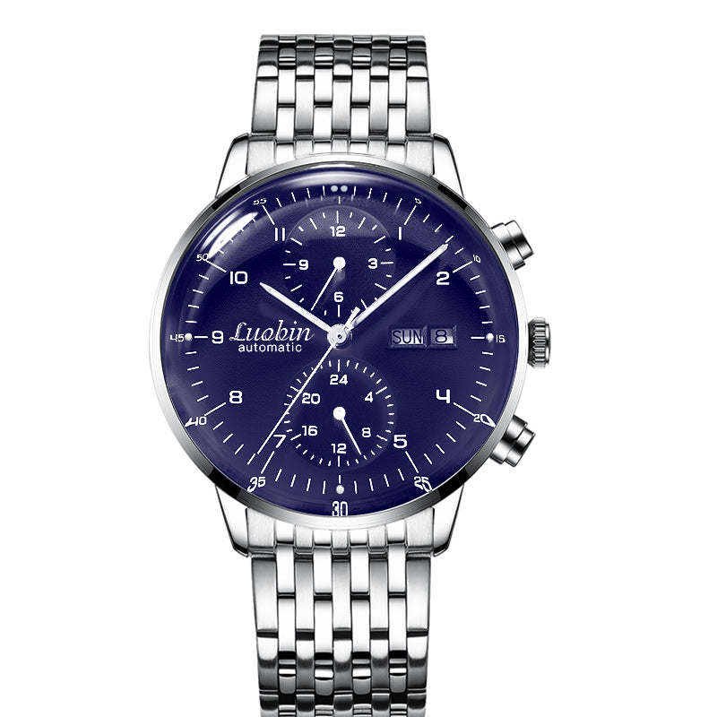 Men’s Fully Automatic Mechanical Watch – 42mm, 3ATM, Luminous