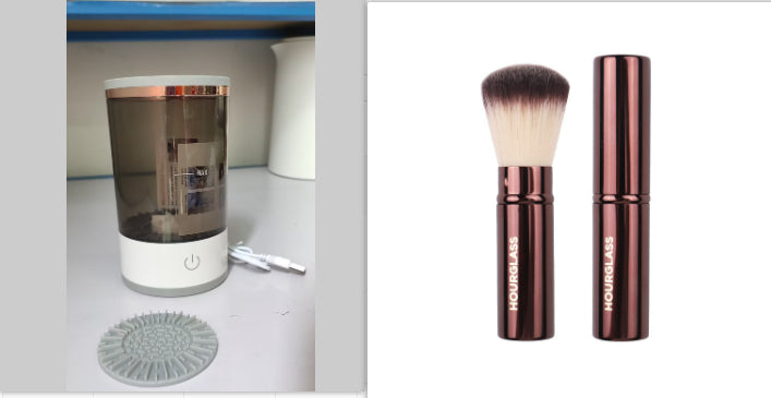 Electric Makeup Brush Cleaner — USB Rechargeable Automatic Brush Spinner & Dryer