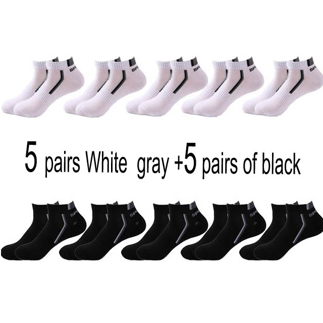 Men’s Cotton Moisture-Wicking Sports Socks – Single & 5-Pair Packs