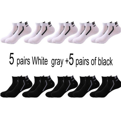Men’s Cotton Moisture-Wicking Sports Socks – Single & 5-Pair Packs