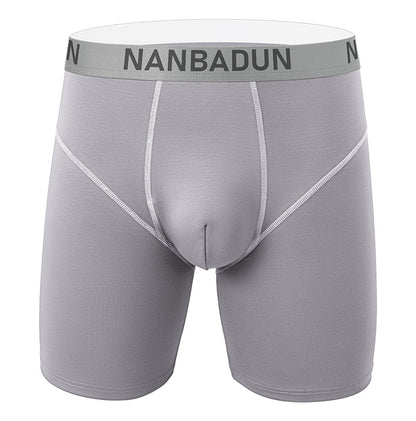 Men's Modal Sports Boxer Briefs – Mid-Waist Breathable 6 Colours