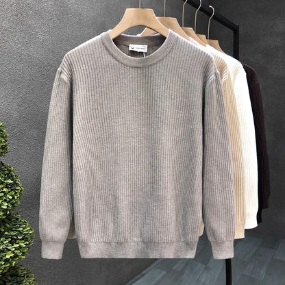 Men's Rabbit Hair Blend Knit Sweater | Extra Thick