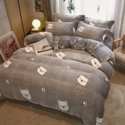 Double-Sided Milk Velvet Duvet Cover | 14 Designs