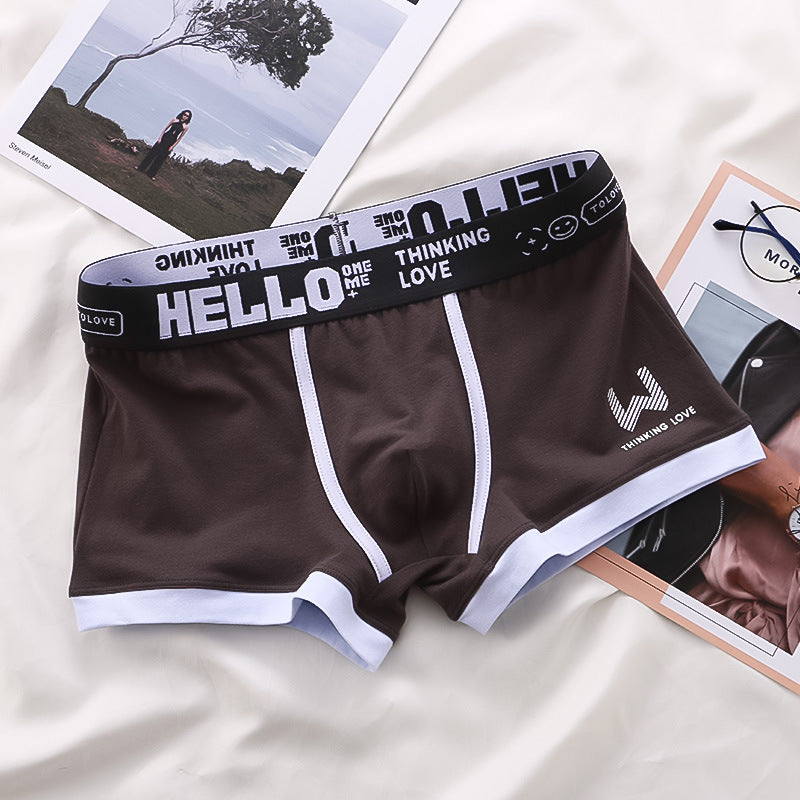 Men's Cotton Boxer Briefs Multi-Pack – Breathable Low-Waist Underwear