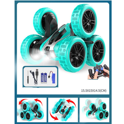 Six Wheel RC Stunt Car - 360 Rotation & LED Lights