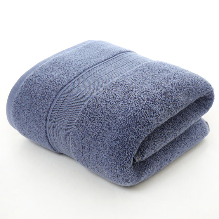 100% Cotton Thickened Plain Bath Towel 70x140cm