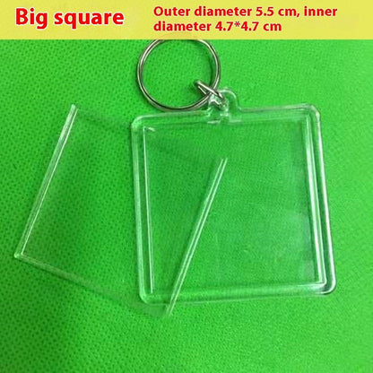 Clear Acrylic Keychain Blank | 16 Shapes | DIY Craft