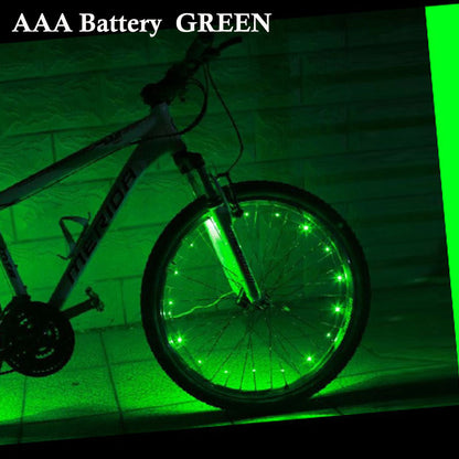 LED Bicycle Spoke Lights – Flashing Wheel Safety Lights 6 Colours