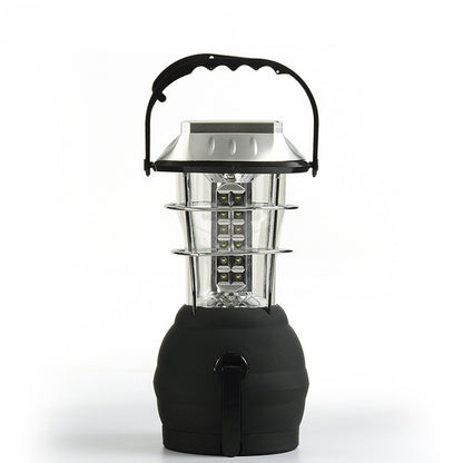 3-in-1 Solar USB & Hand-Crank Camping Lantern – 1,200mAh Rechargeable Emergency Light 8-Hour Runtime
