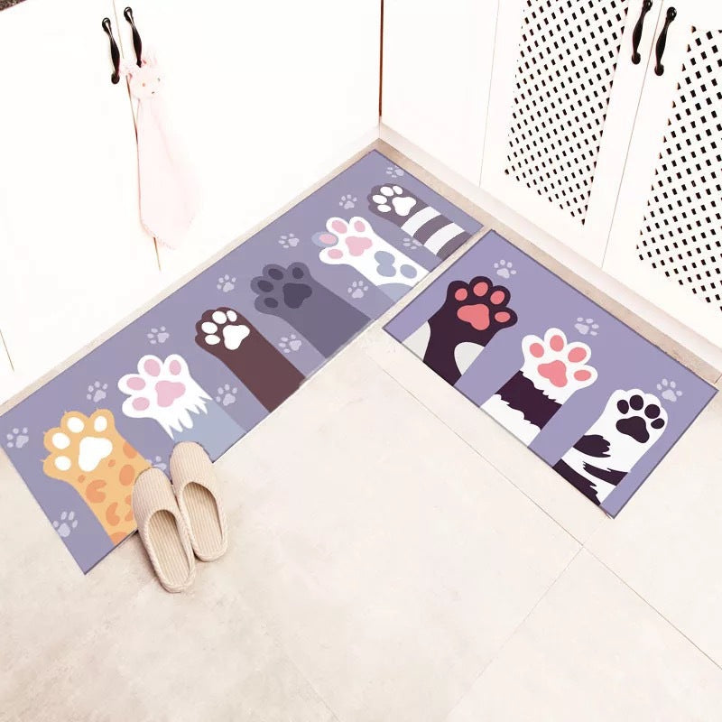 Kitchen Floor Mat | Geometric Leather Runner | 40x60cm & 40x120cm