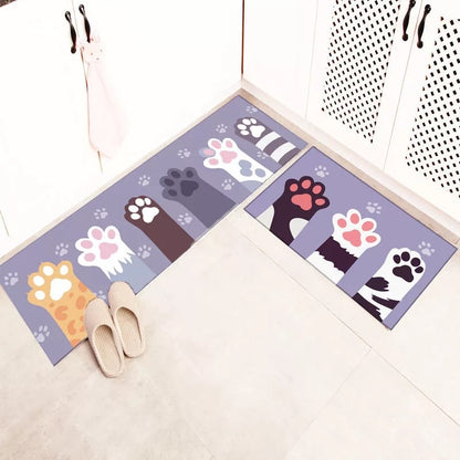 Kitchen Floor Mat | Geometric Leather Runner | 40x60cm & 40x120cm