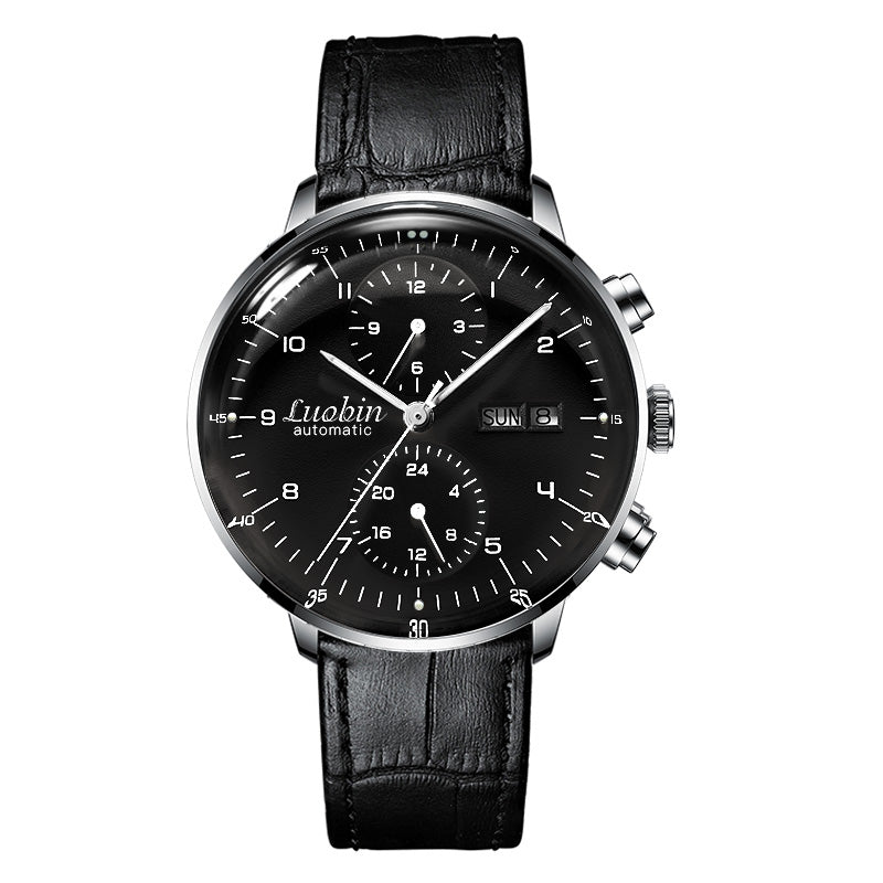 Men’s Fully Automatic Mechanical Watch – 42mm, 3ATM, Luminous