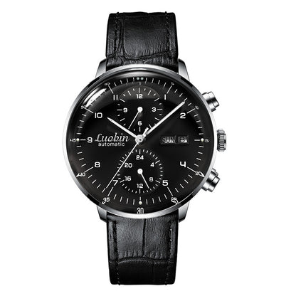 Men’s Fully Automatic Mechanical Watch – 42mm, 3ATM, Luminous
