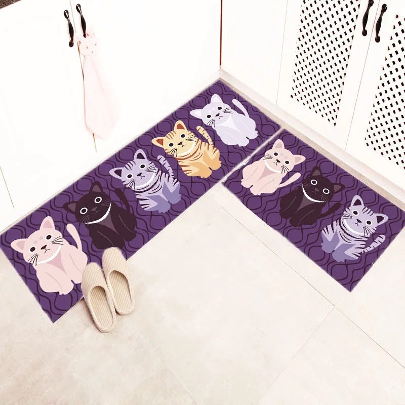 Kitchen Floor Mat | Geometric Leather Runner | 40x60cm & 40x120cm