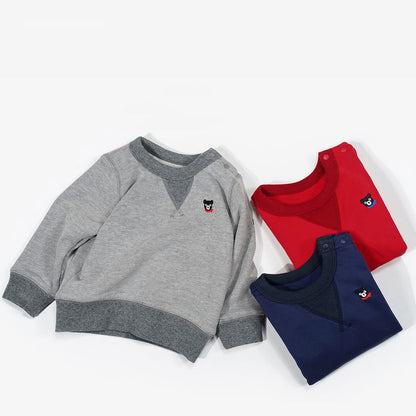Children's Cotton Animal Print Round Neck Sweatshirt