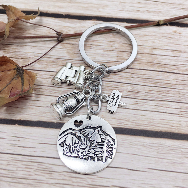 Retro CAMP Street Sign Keychain | Outdoor Gift