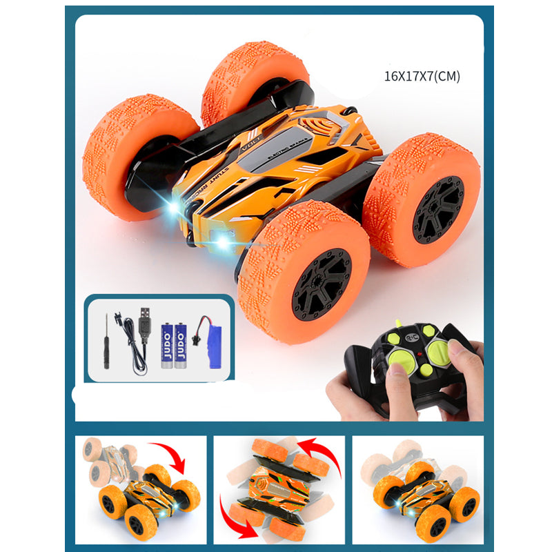 Six Wheel RC Stunt Car - 360 Rotation & LED Lights