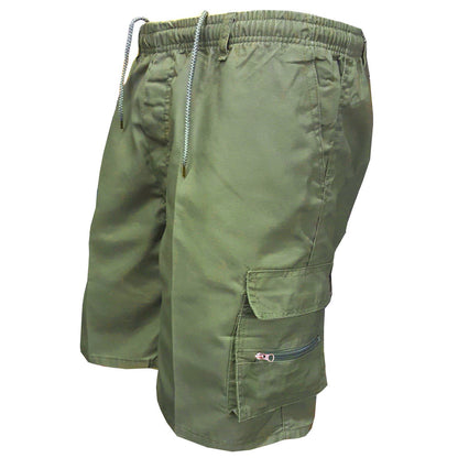 Men's Polyester Casual Workwear Shorts | High Waist Relaxed Fit S-3XL