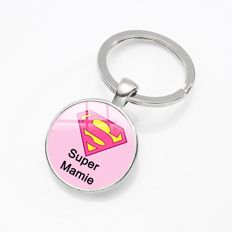 Round Glass Dome Sentiment Keychain | 13 Designs