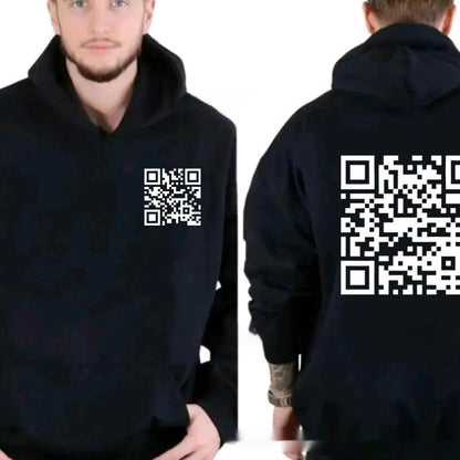 F K You QR Code Hoodie – Oversized Unisex Fleece-Lined | 10 Colours | Sizes XS–5XL