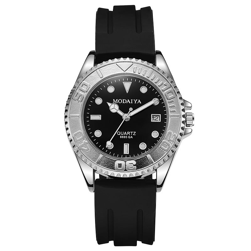 Men's Fashion Quartz Watch – Silicone or Steel Band | 4 Styles