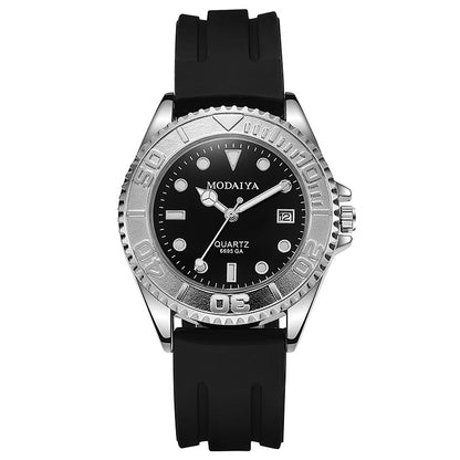 Men's Fashion Quartz Watch – Silicone or Steel Band | 4 Styles