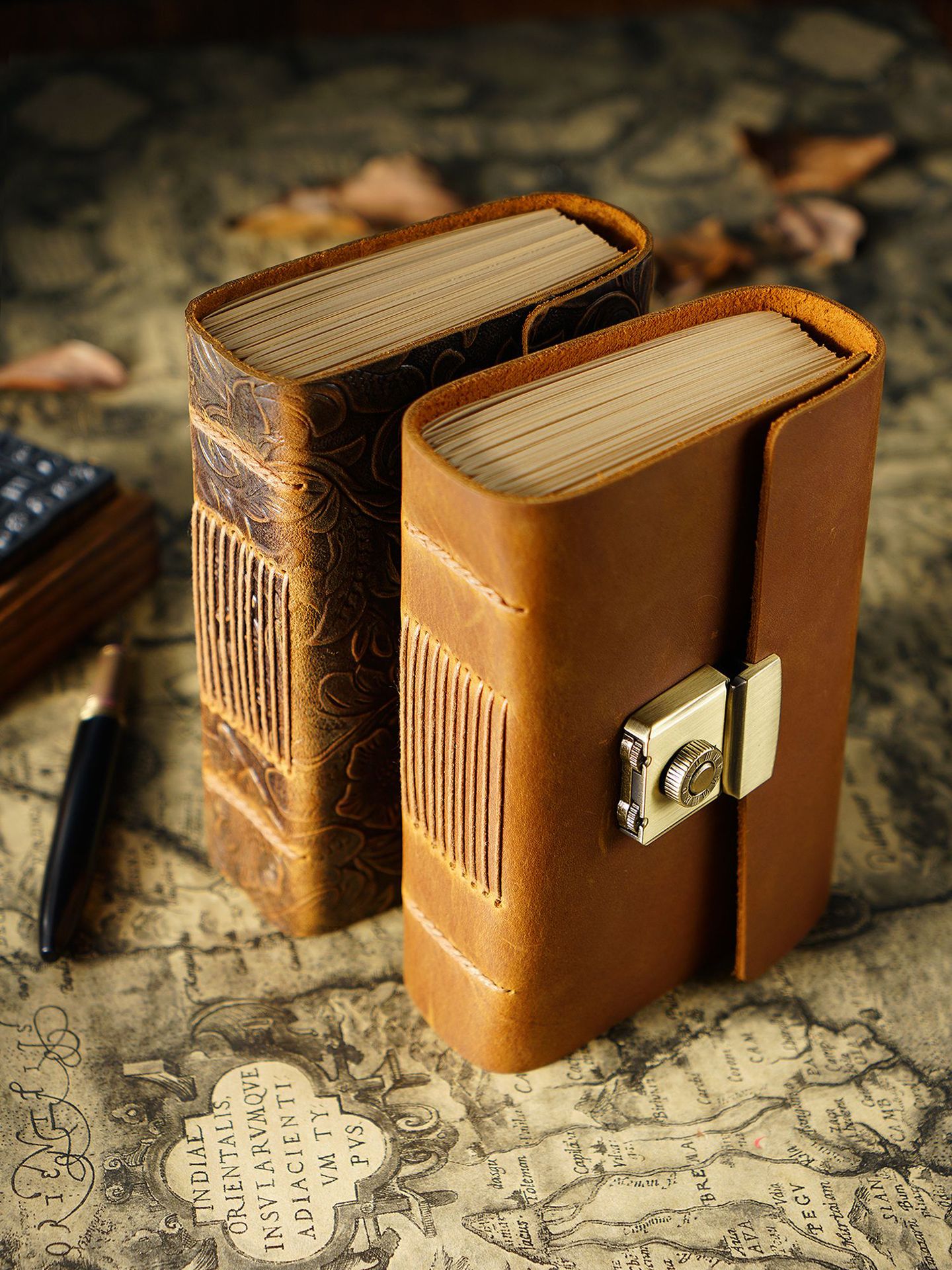 Genuine Cowhide Leather Notebook | Vintage Retro Journal | A5, A6, A7