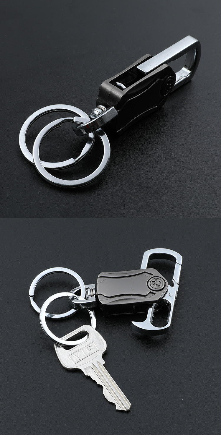 Gyro Spinning Top Keychain | Zinc Alloy Men's Pendant | JP Collections