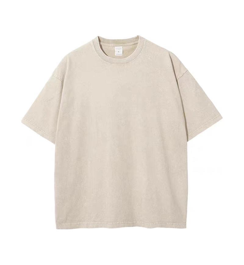 Men's Acid Wash Batik Crewneck T-Shirt | Drop Shoulder