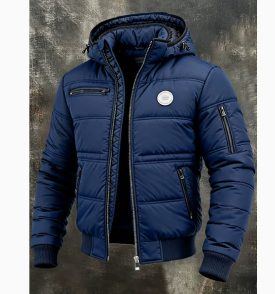 Men's Extra-Thick Hooded Padded Jacket | Velvet-Lined Winter Coat S–5XL