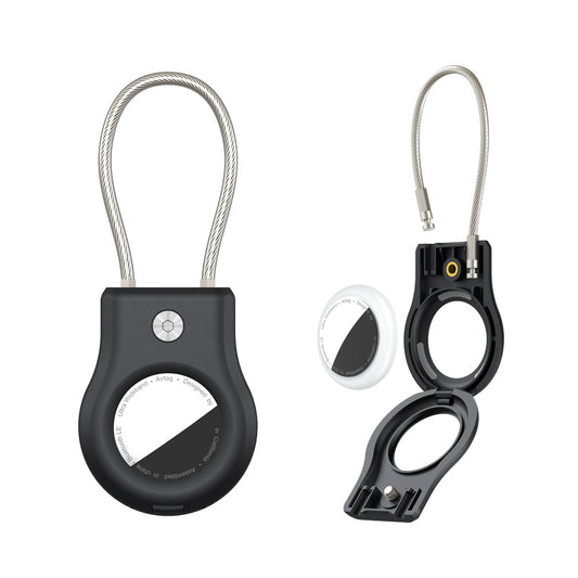 Apple AirTag Keychain Holder | PC & Steel Wire Rope Case | JP Collections