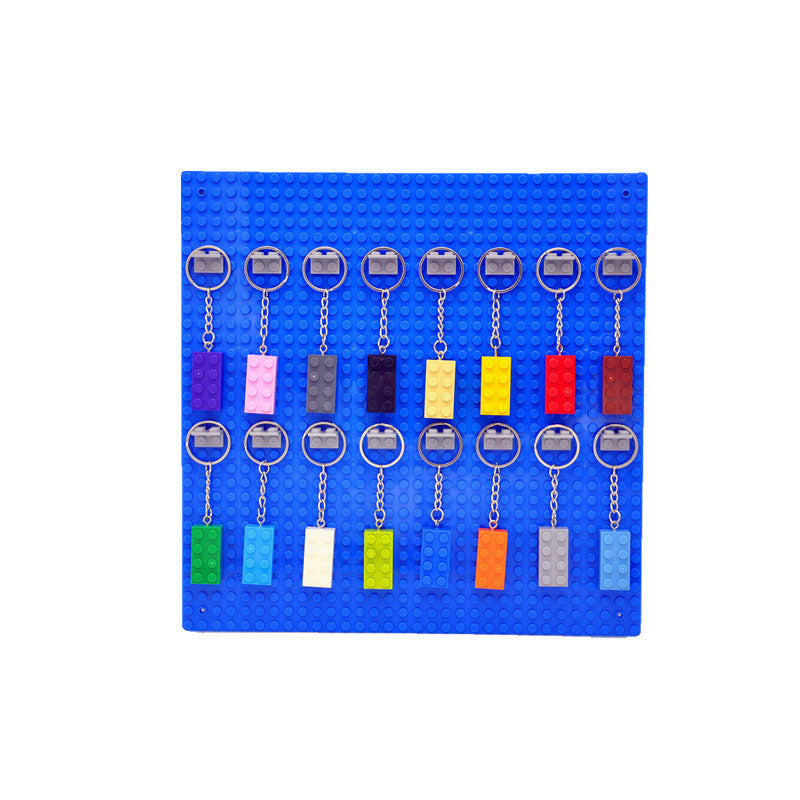 Mini Building Block Keychain Pack of 30 | ABS Brick Pendant | JP Collections