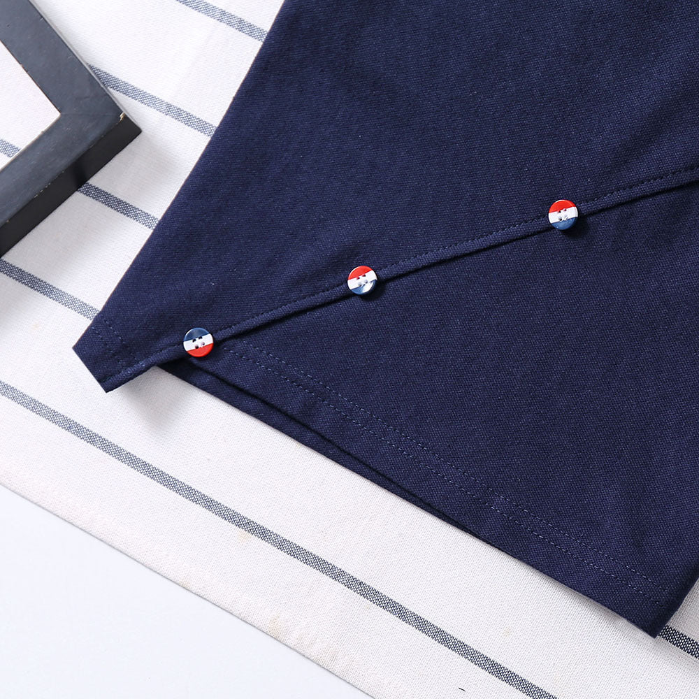 Boys' Solid Colour Cotton Top | Breathable, Casual Everyday Wear