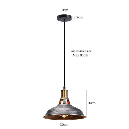 3-Pack Retro Industrial Style Metal Pendant Ceiling Lights ~6268-1