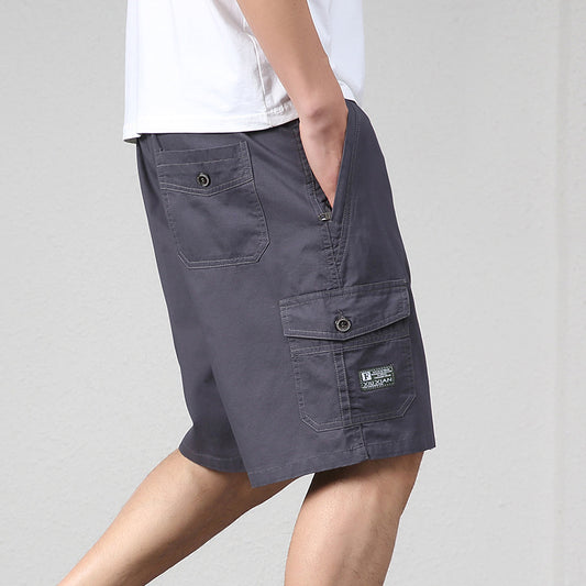 Men's Cotton Casual Work Shorts | Relaxed Fit Drawstring L-5XL