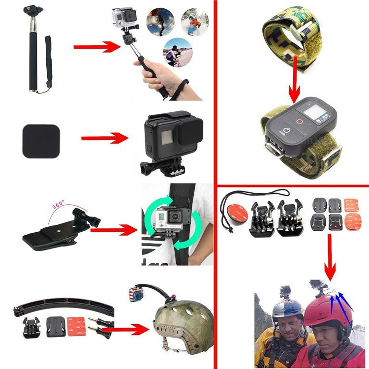 GoPro 4 Camera Accessories Kit – 30+ Piece Sports Camera Bundle