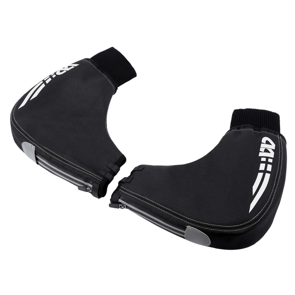 WEST BIKING Winter Cycling Gloves – Thermal Fleece Lined Handlebar Gloves Grey & Black