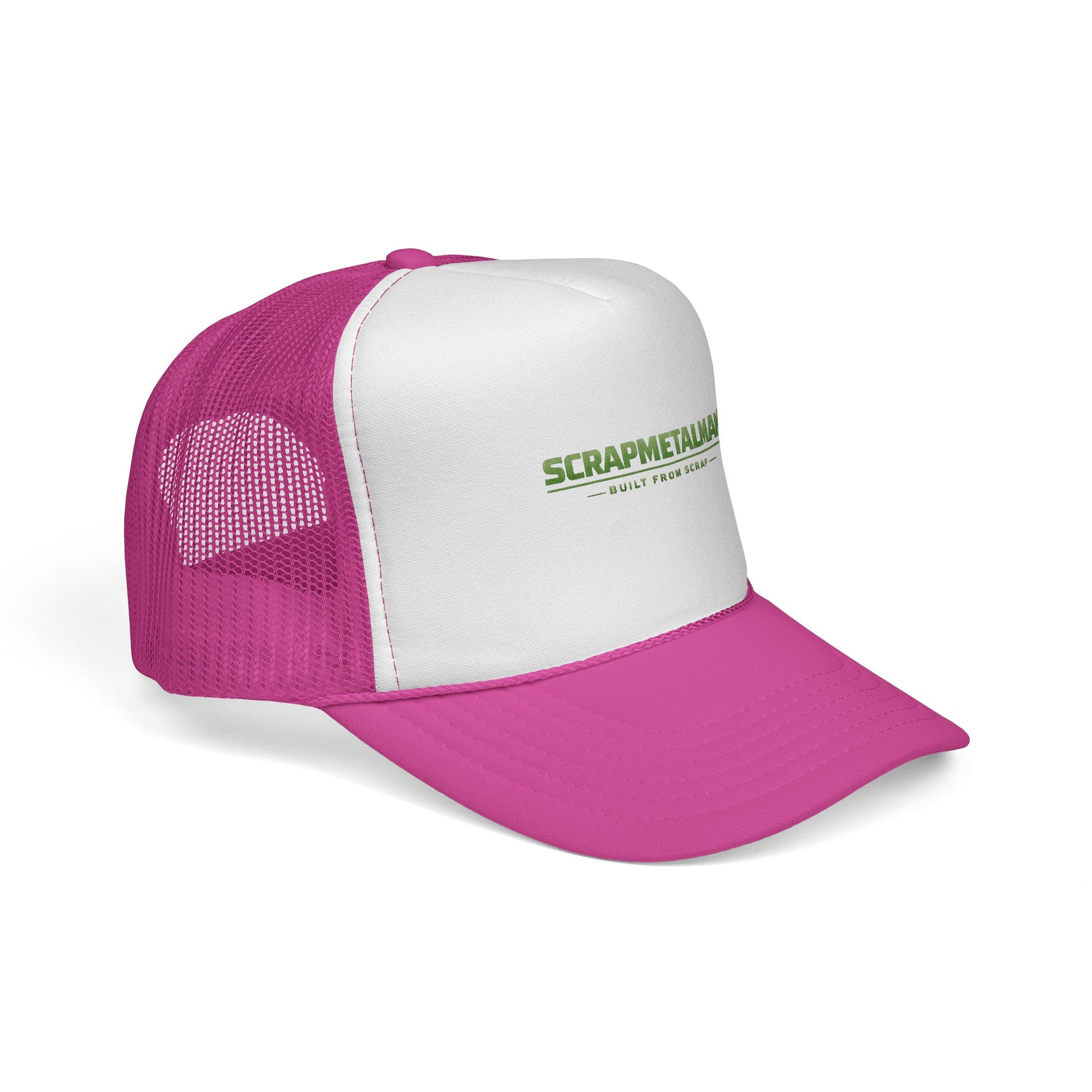 Scrapmetalman Logo Mesh Trucker Cap | Breathable Snapback