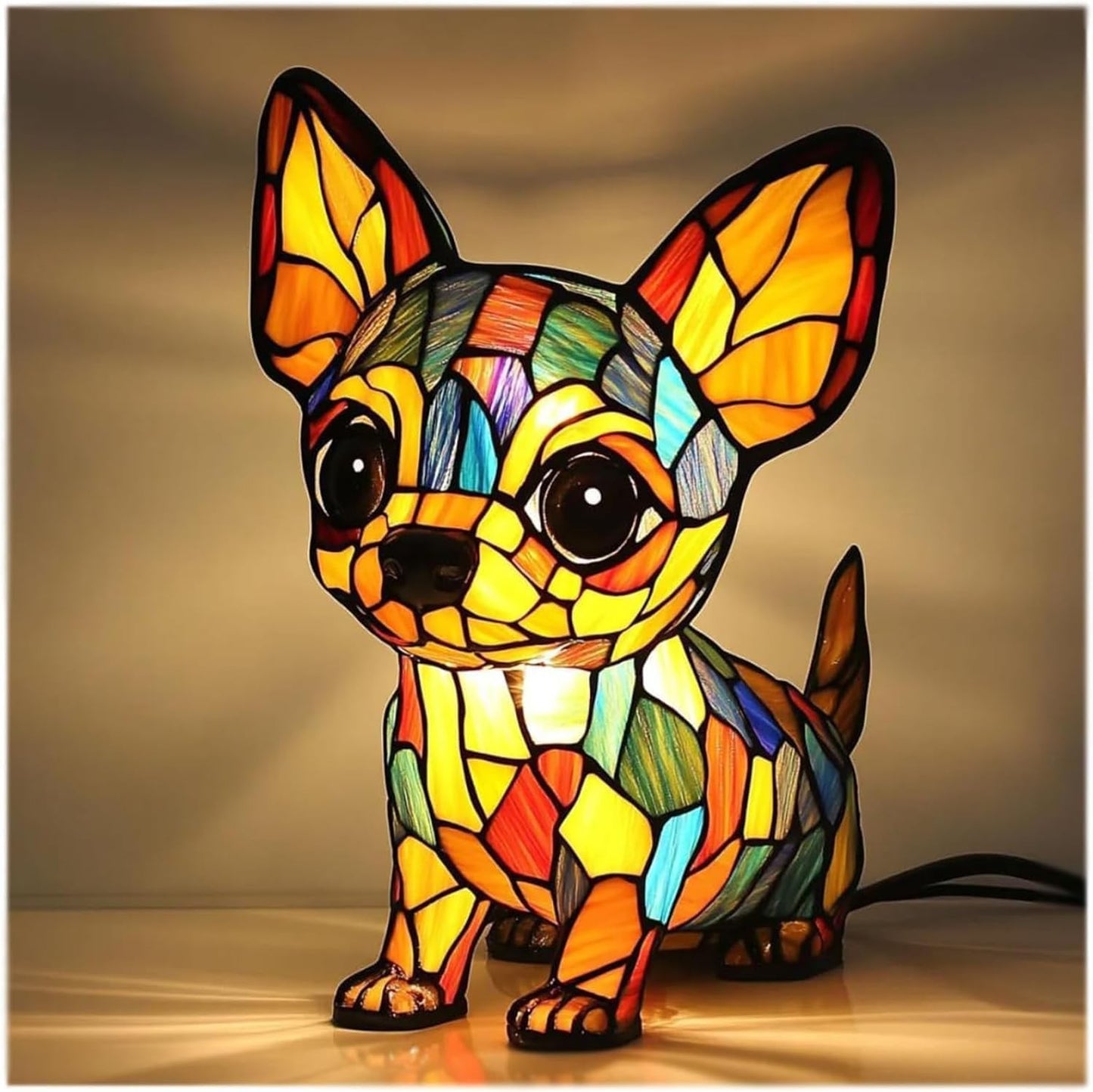 Animal Resin Night Light | Dog, Cat & Owl Designs