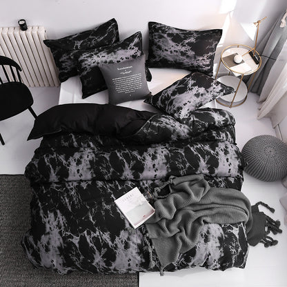 Geometric Print Brushed Polyester Duvet Cover Set | 10 Sizes