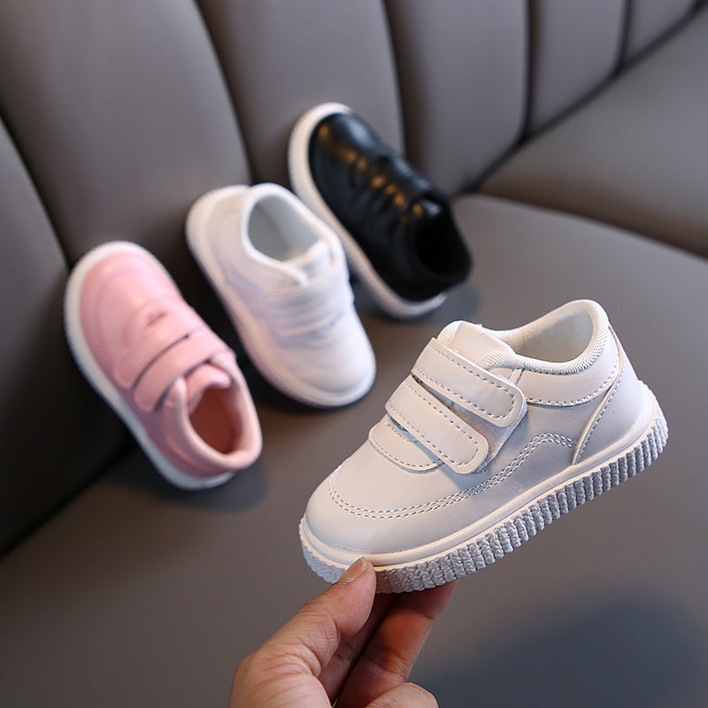 Kids PU Leather Casual Flat Shoes | Sizes 21-30