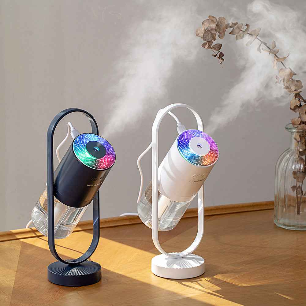 USB Air Humidifier with Projection Night Light – Portable Ultrasonic Mist Maker