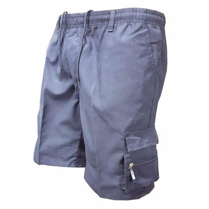 Men's Polyester Casual Workwear Shorts | High Waist Relaxed Fit S-3XL