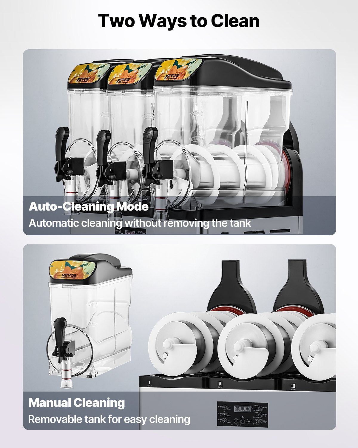 Commercial 3-Tank Slushy Machine – 3 × 15L Frozen Drink Maker | Bars & Cafes