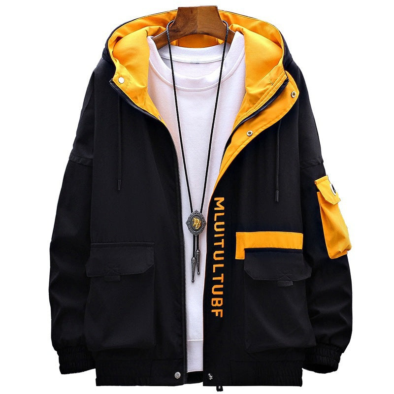 Men's Casual Polyester Jacket | Spring Autumn | M-4XL